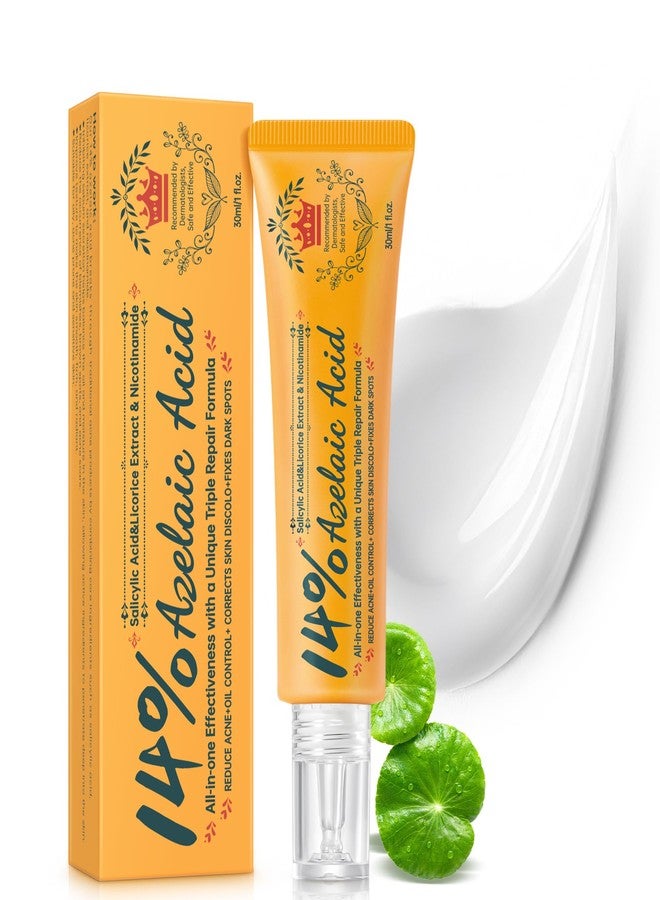CHANGARLOAD 14% Azelaic Acid Acne Cream - Dark Spot Remover for Face, Acne Treatment & Acne Spot Treatment Salicylic Acid & Niacinamide – Redness Reducing Skin Care,Evens Tone & Soothe Irritation & Rosacea，1oz - Image 1
